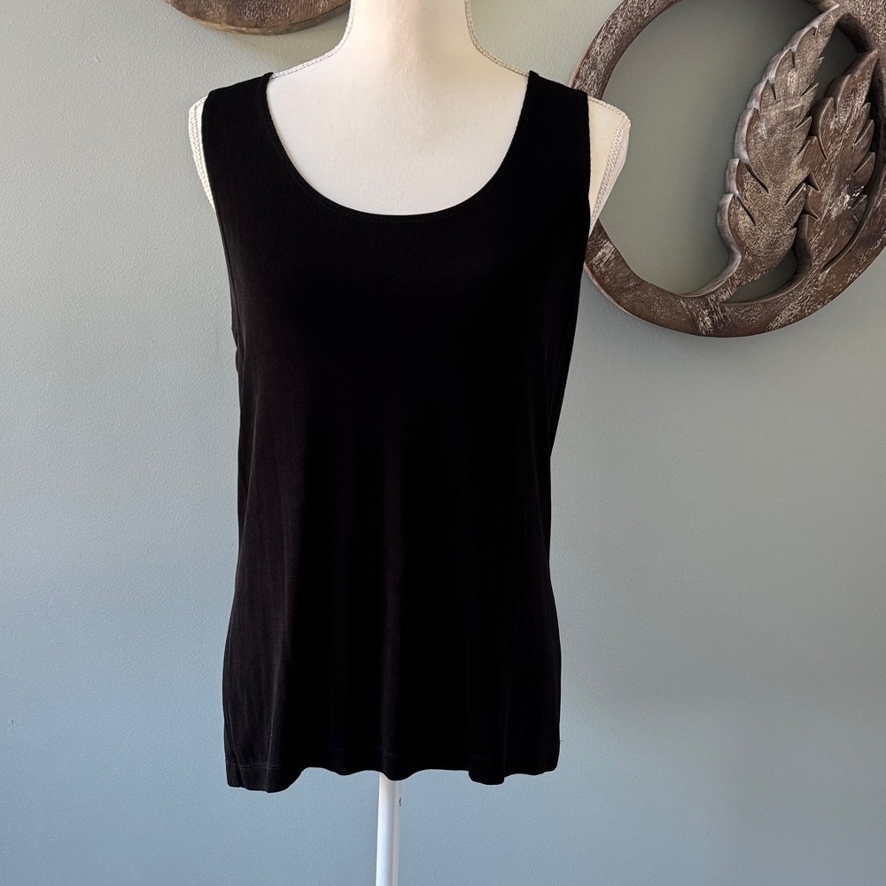 Elegant Black Sleeveless Tank Top size 2 or L